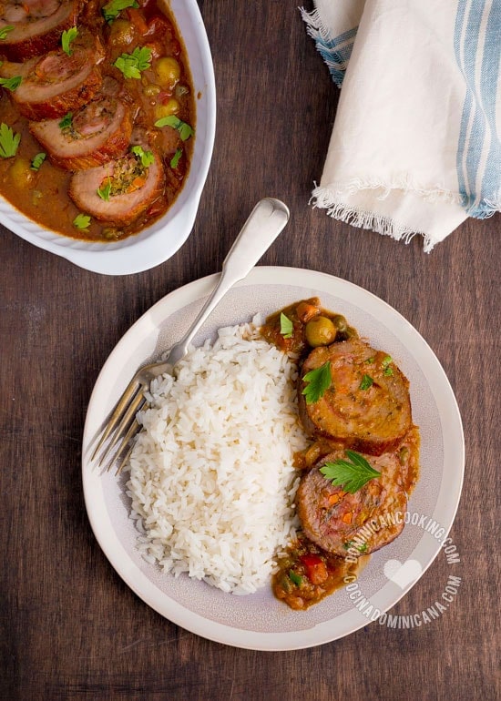 Dominican Carne Mechada (Braised Beef Roll) shares the name with a Venezuelan dish. The only thing is common between the two is beef. They're both amazing.