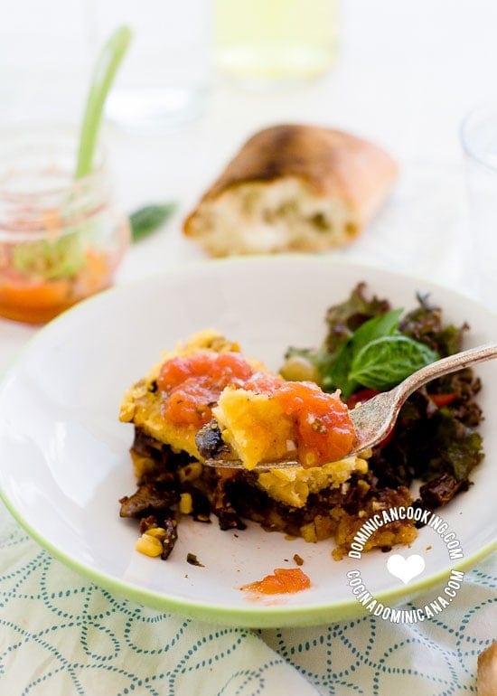 Vegan Polenta and Mushroom Casserole