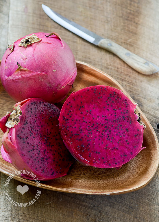 Dragon Fruit in Ginger Syrup Recipe: It combines the beautiful dragon fruit with a hint of spiciness from the ginger in a simple but tasty dessert.