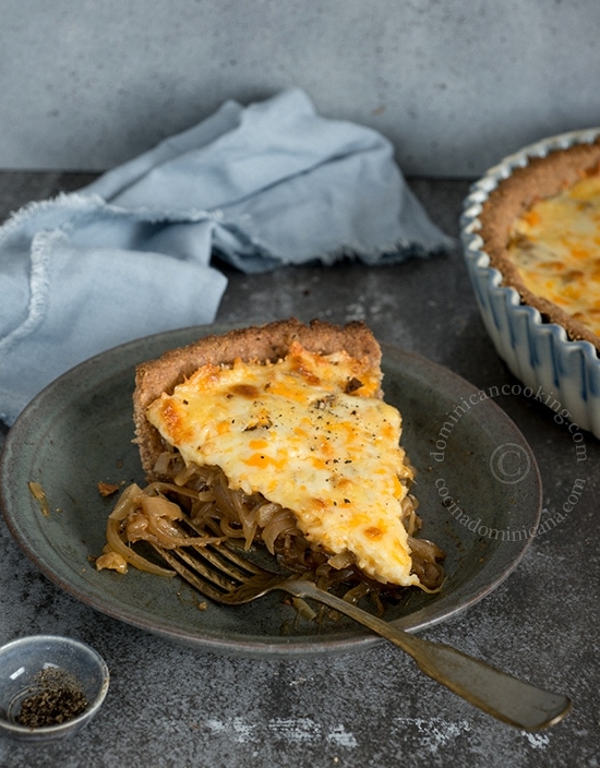 Caramelized onion tart