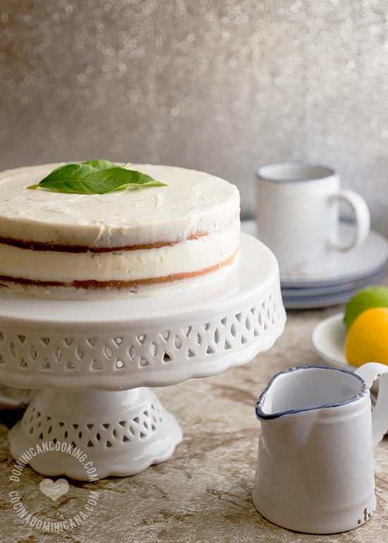 Lemon Cake with Cream Cheese Lemon Frosting