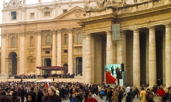 Vatican mass with Pope JPII