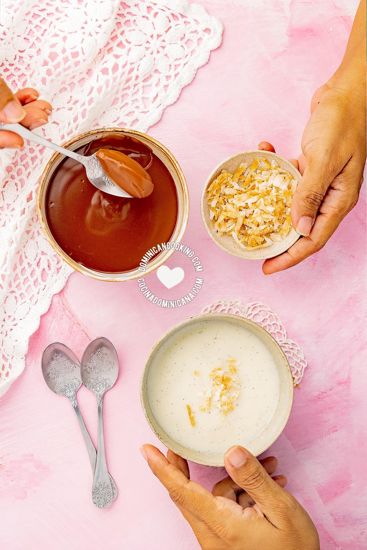 Vanilla and Chocolate Maicena Pudding