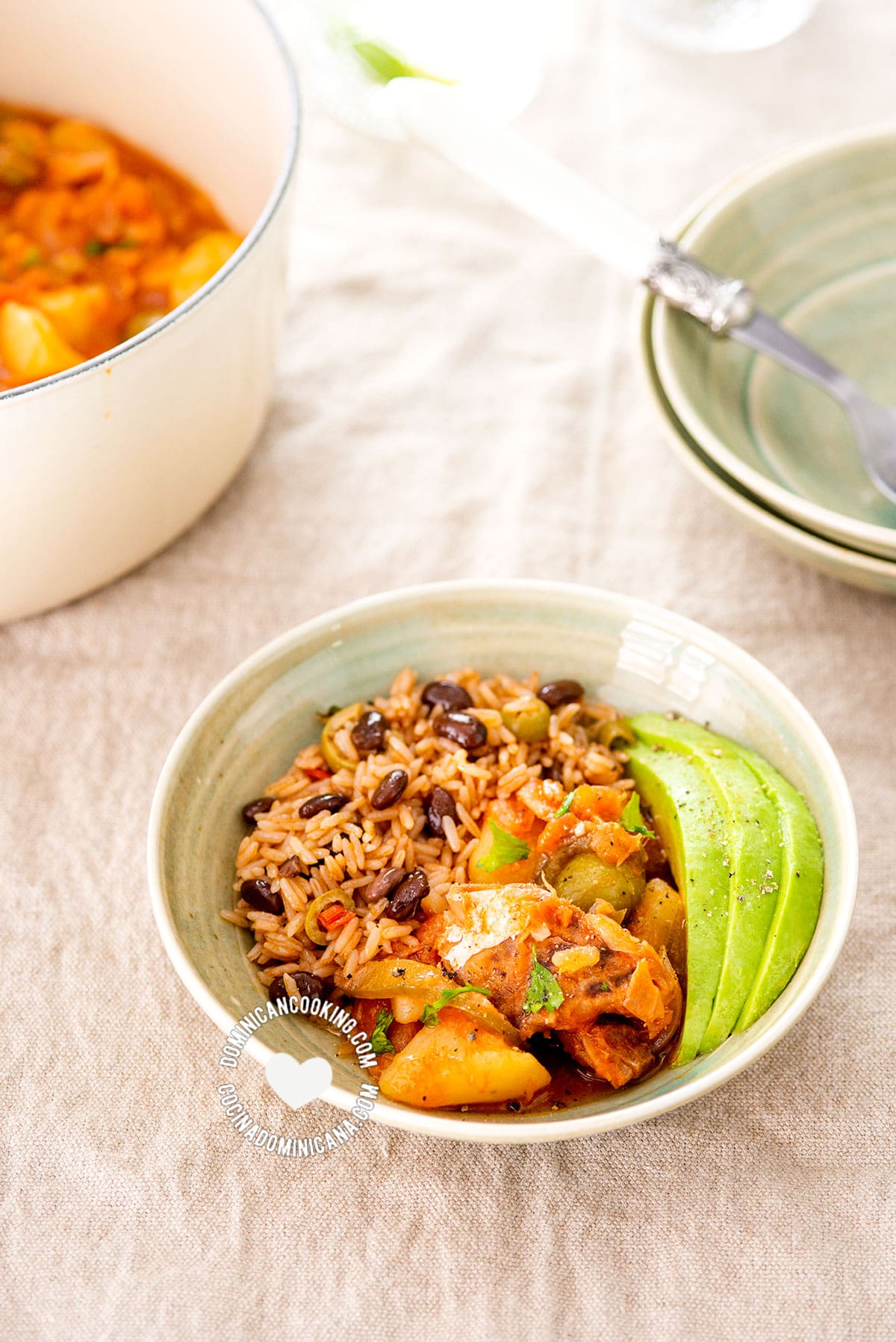 Bacalao Guisado con Papa (Codfish with Potato a la Dominicana)