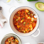 Bacalao Guisado con Papa (Codfish with Potato a la Dominicana)