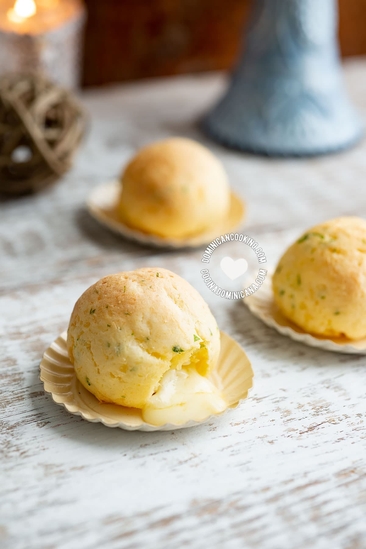 Baked Cheese-Stuffed Yuca Balls