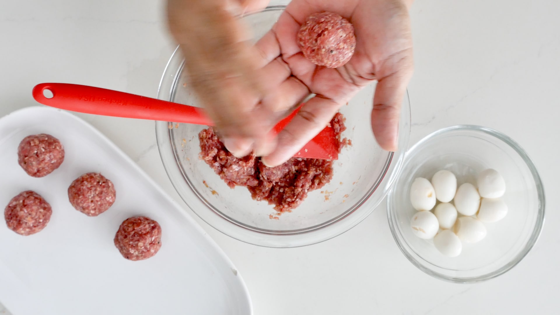 Making meatballs