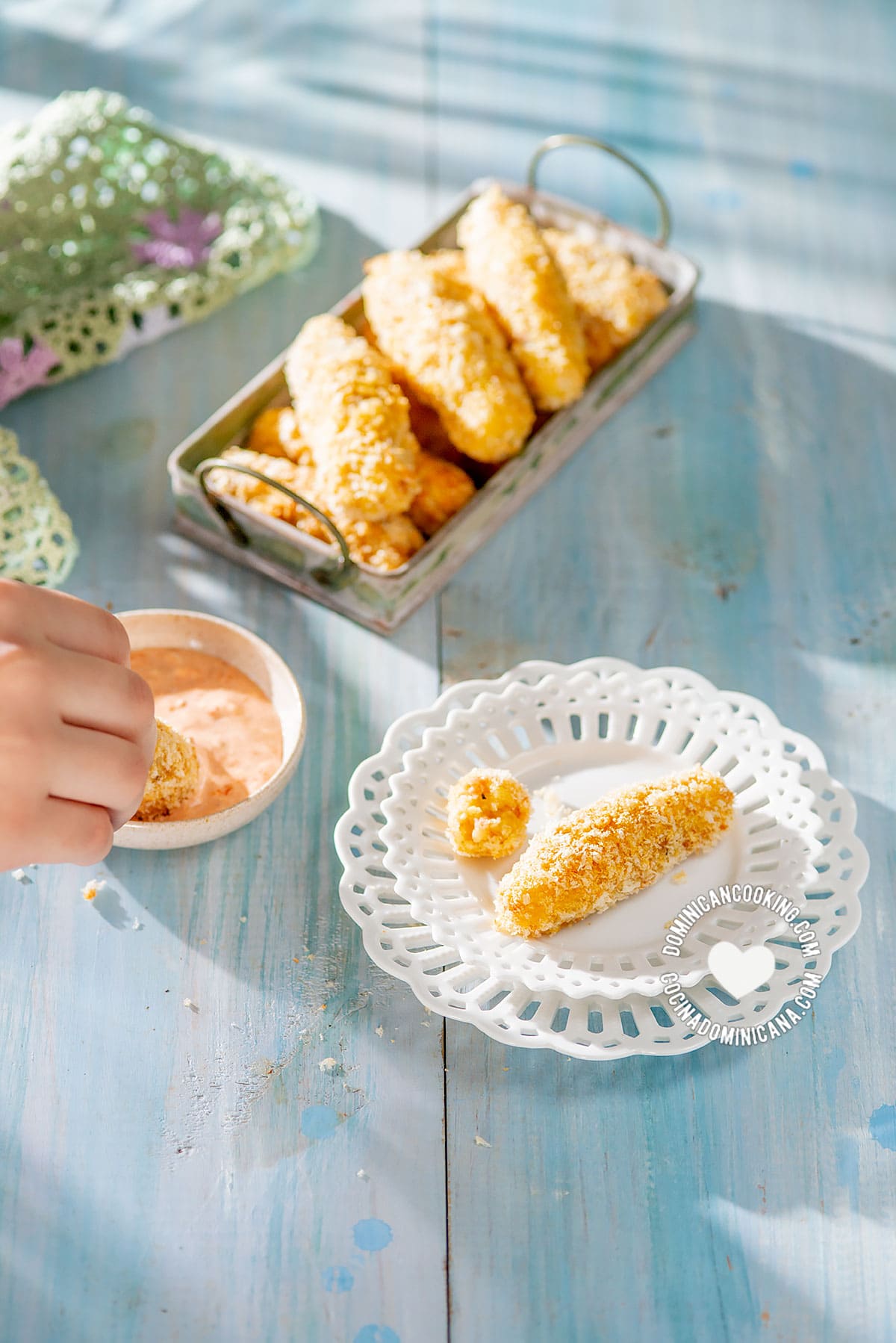 Baked Potato and Serrano Croquettes