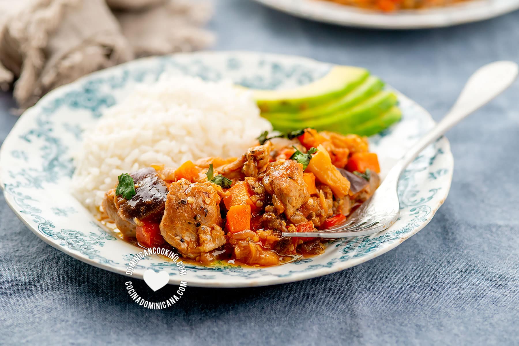 Berenjena Guisada con Cerdo (Braised Pork and Eggplant)