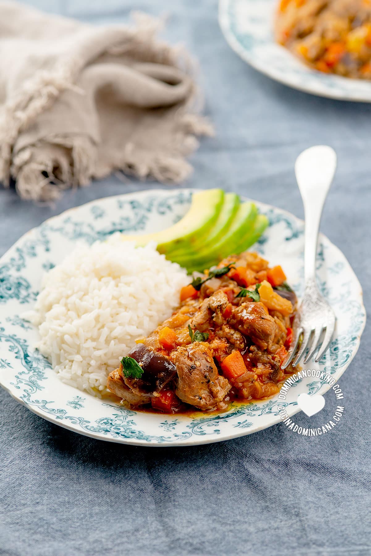 Berenjena Guisada con Cerdo (Braised Pork and Eggplant)