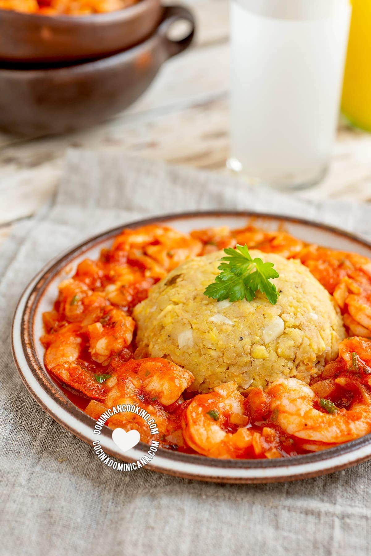 Mofongo de Camarones (Shrimp Mofongo)