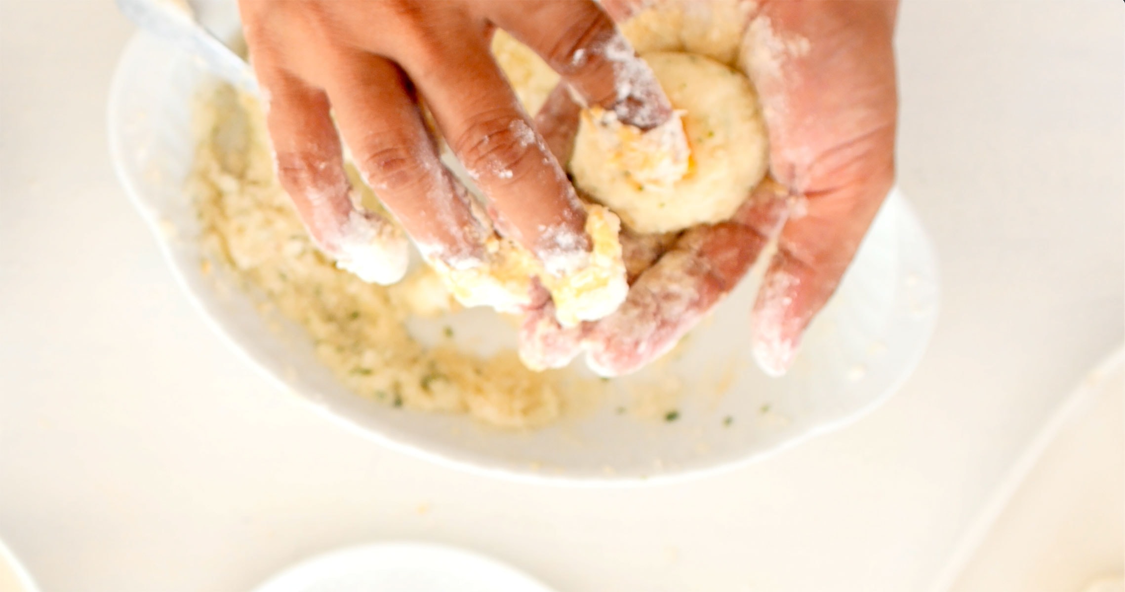 Making yuca balls