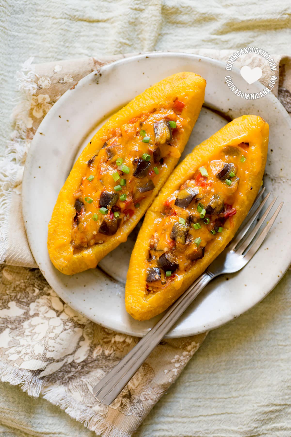 Ripe Plantain Boats (Canoas) with Eggplants