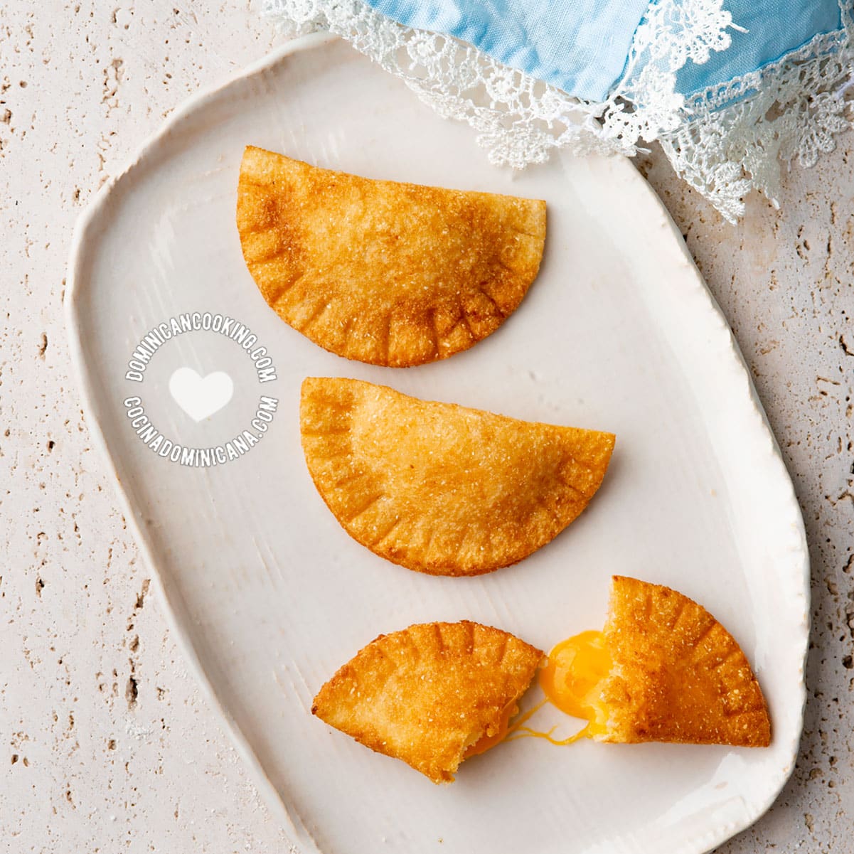 Empanaditas de Yuca or Catibías Filled with Cheese (Tapioca Flour Empanadas)