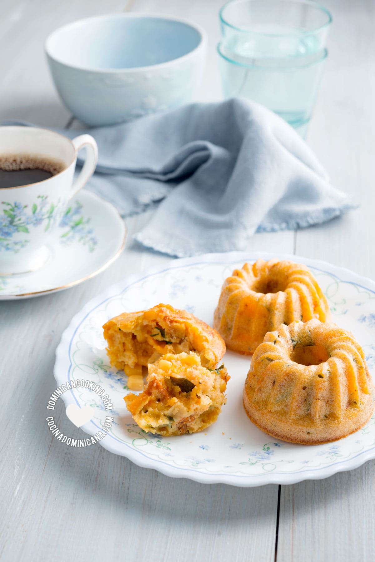 cornmeal and cheddar muffins