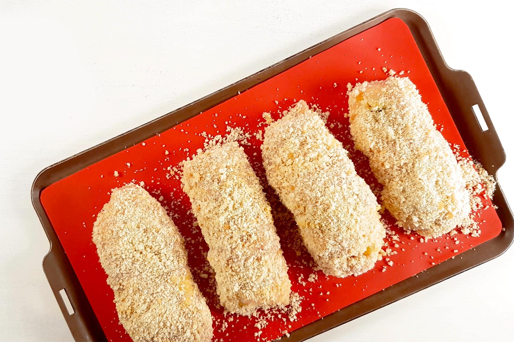 Rolls on tray ready for oven