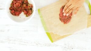 Making the patties