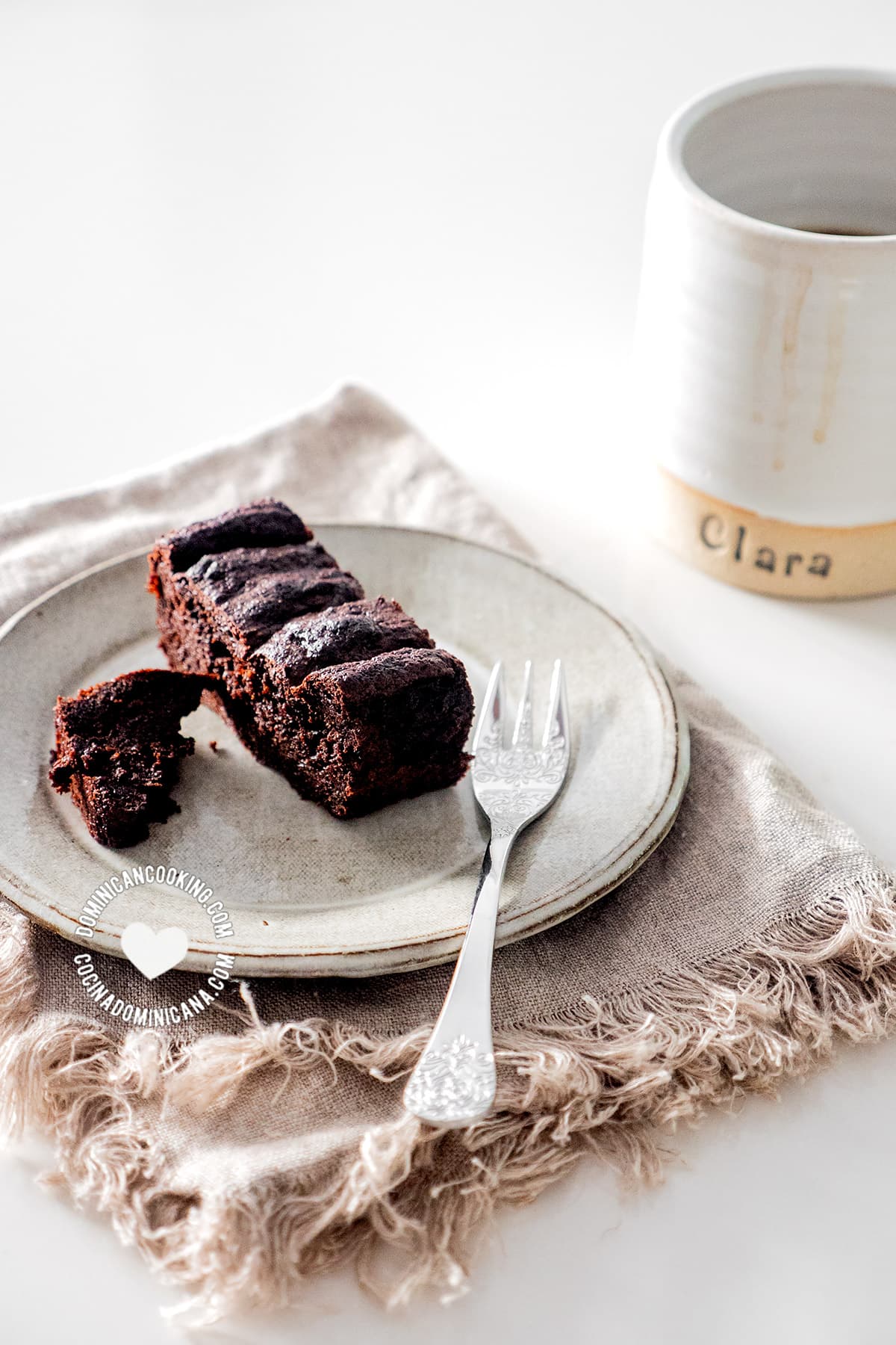 Slice of chocolate cake