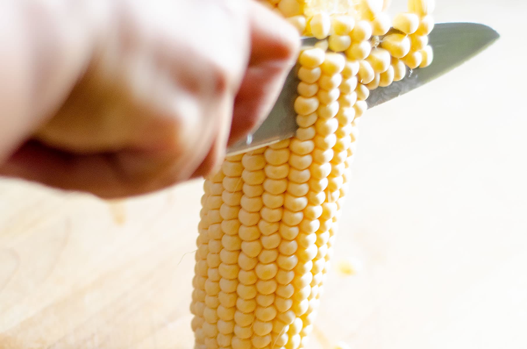 Cutting corn