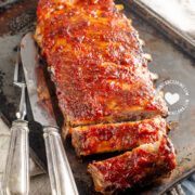 Smoky Ribs with Spicy Rum BBQ Sauce