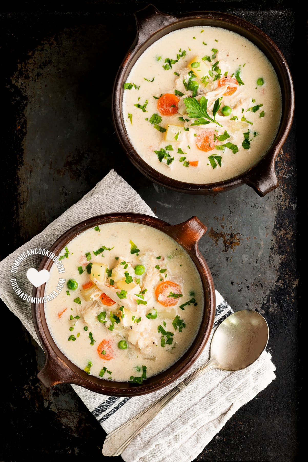 Creamy chicken vegetable soup