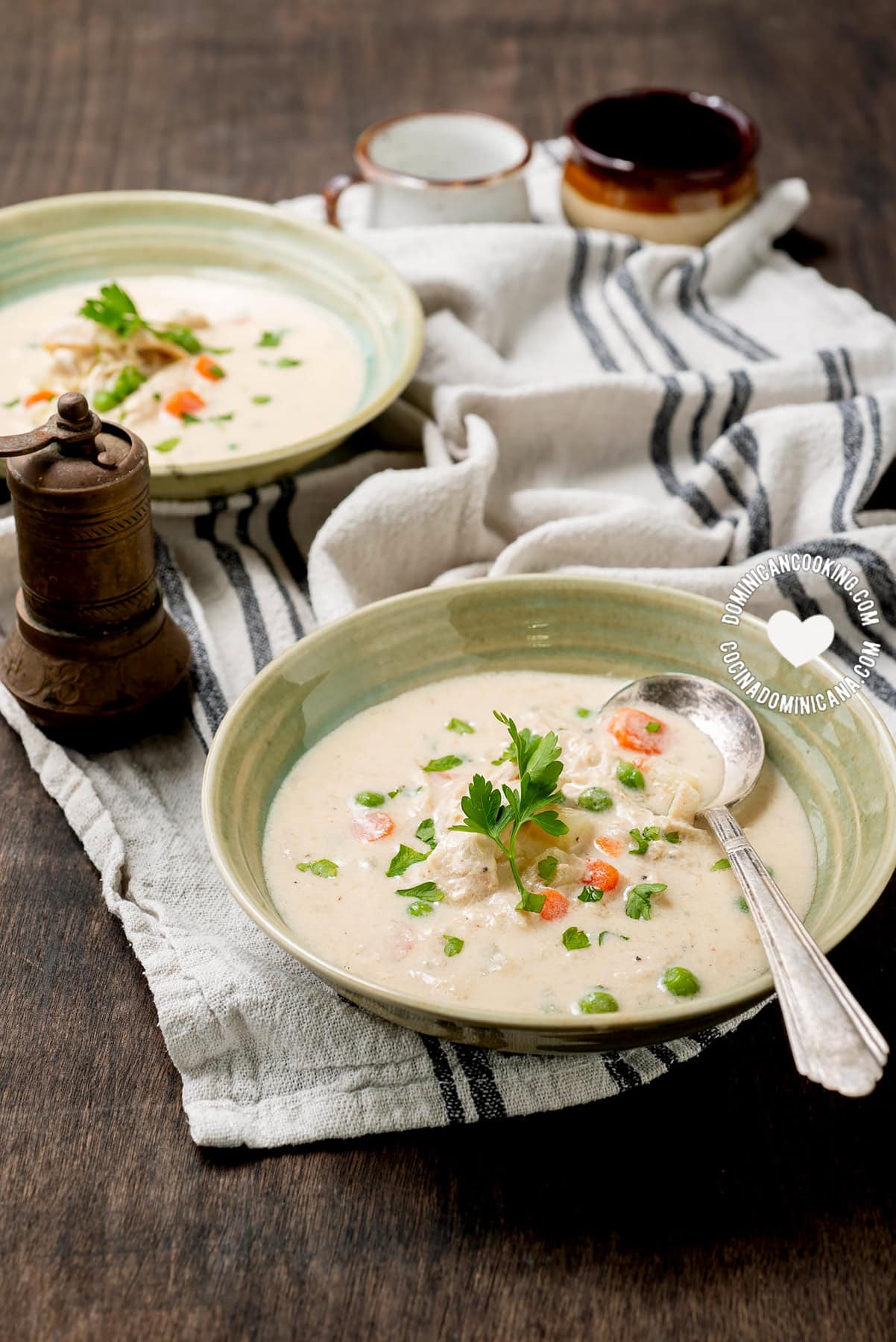 Easy Creamy Chicken Vegetable Soup