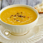 Bowl of Cream of Arracacha and Ginger Soup (Cepa de Apio)