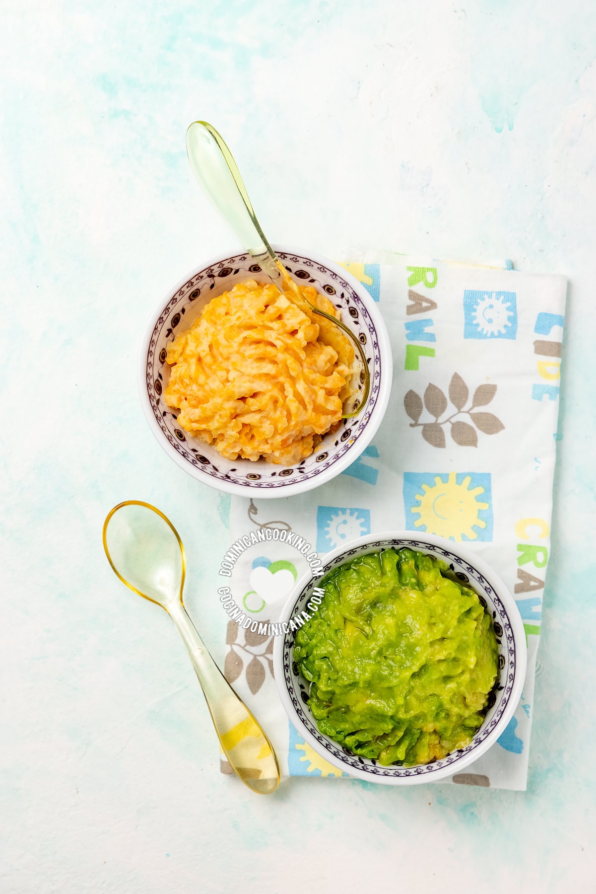 2 Bowls of Dominican Baby and Toddler Foods