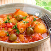 Dominican bacalao guisado