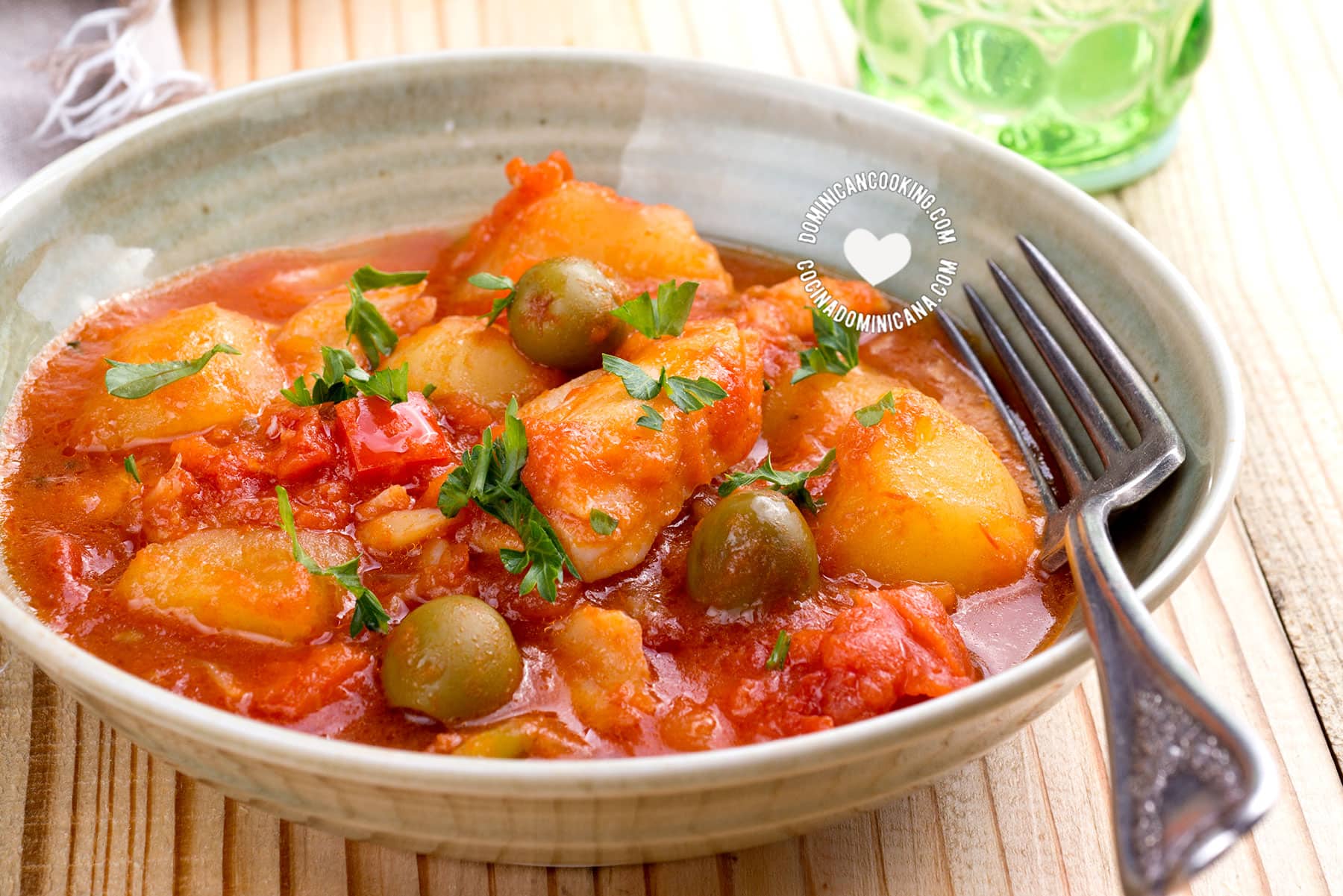 Dominican bacalao guisado