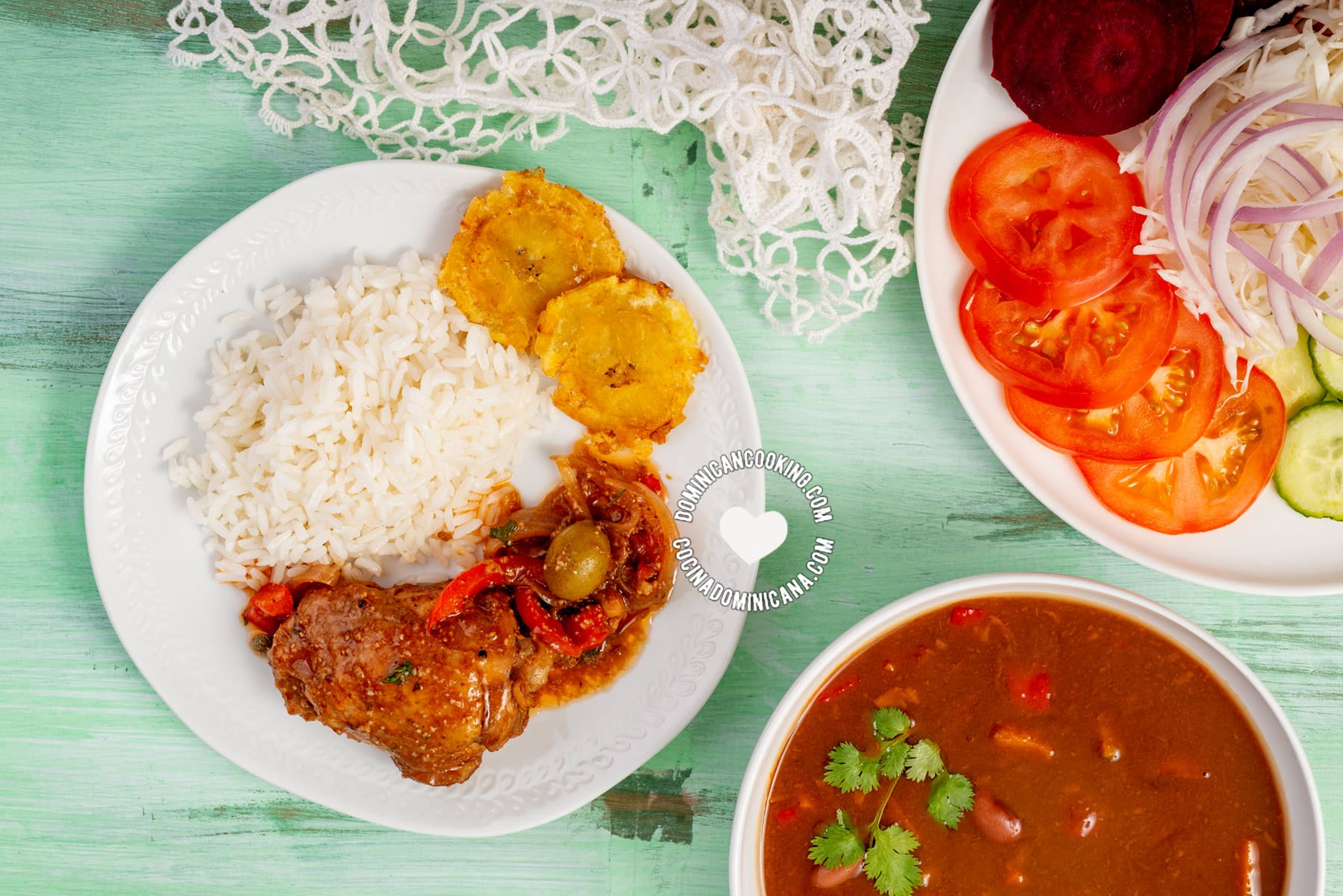 Dominican rice with beans