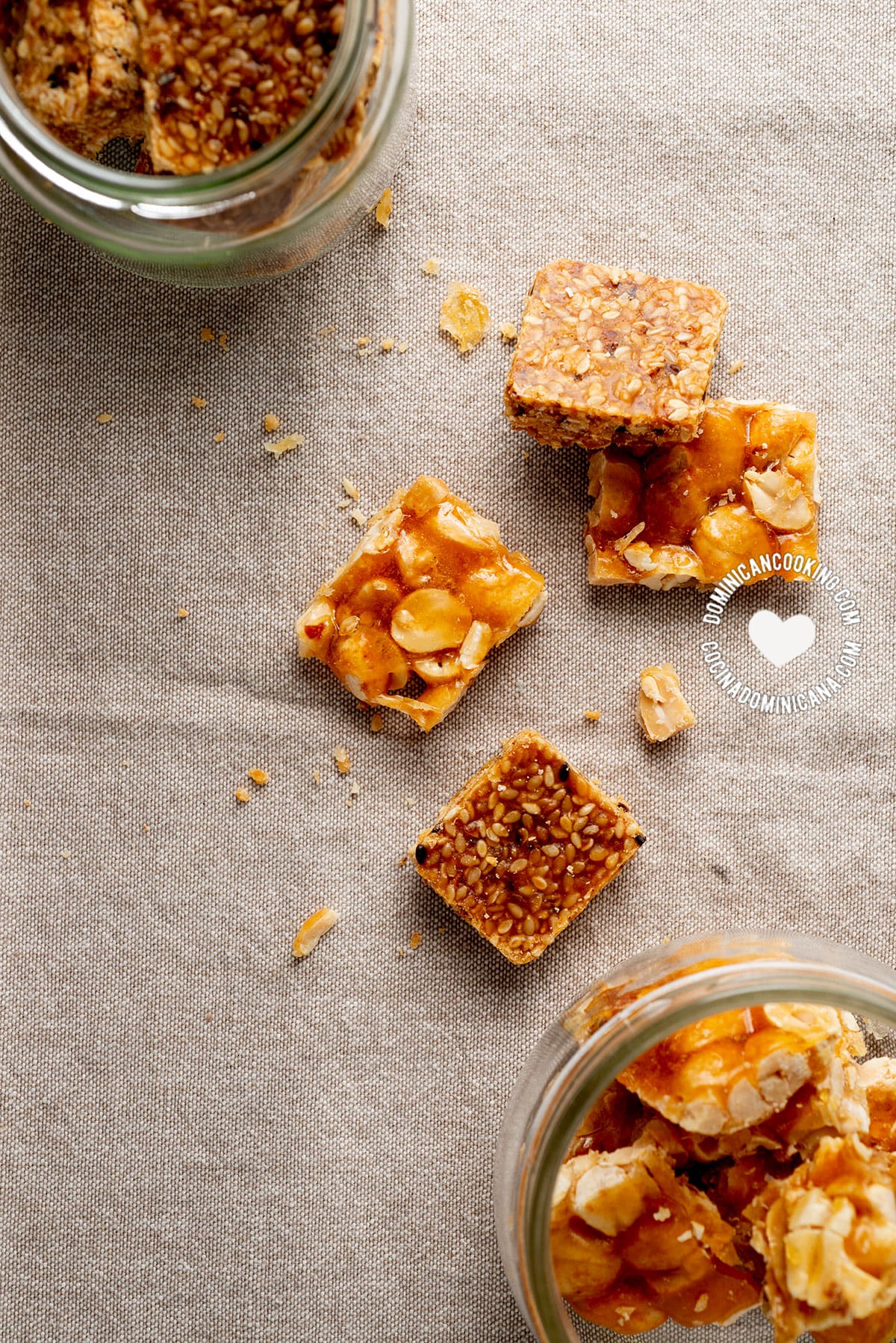 Dulces de Mani y Ajonjoli (Peanut and Sesame Candies)