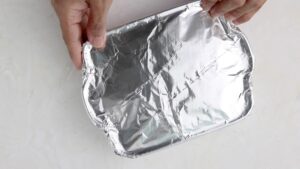 Wrapping with aluminum foil