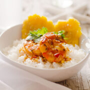 Shrimp with Coconut and Ginger Sauce
