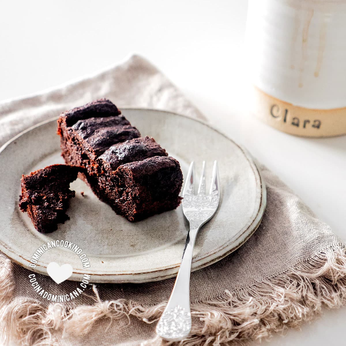 Slice of chocolate cake