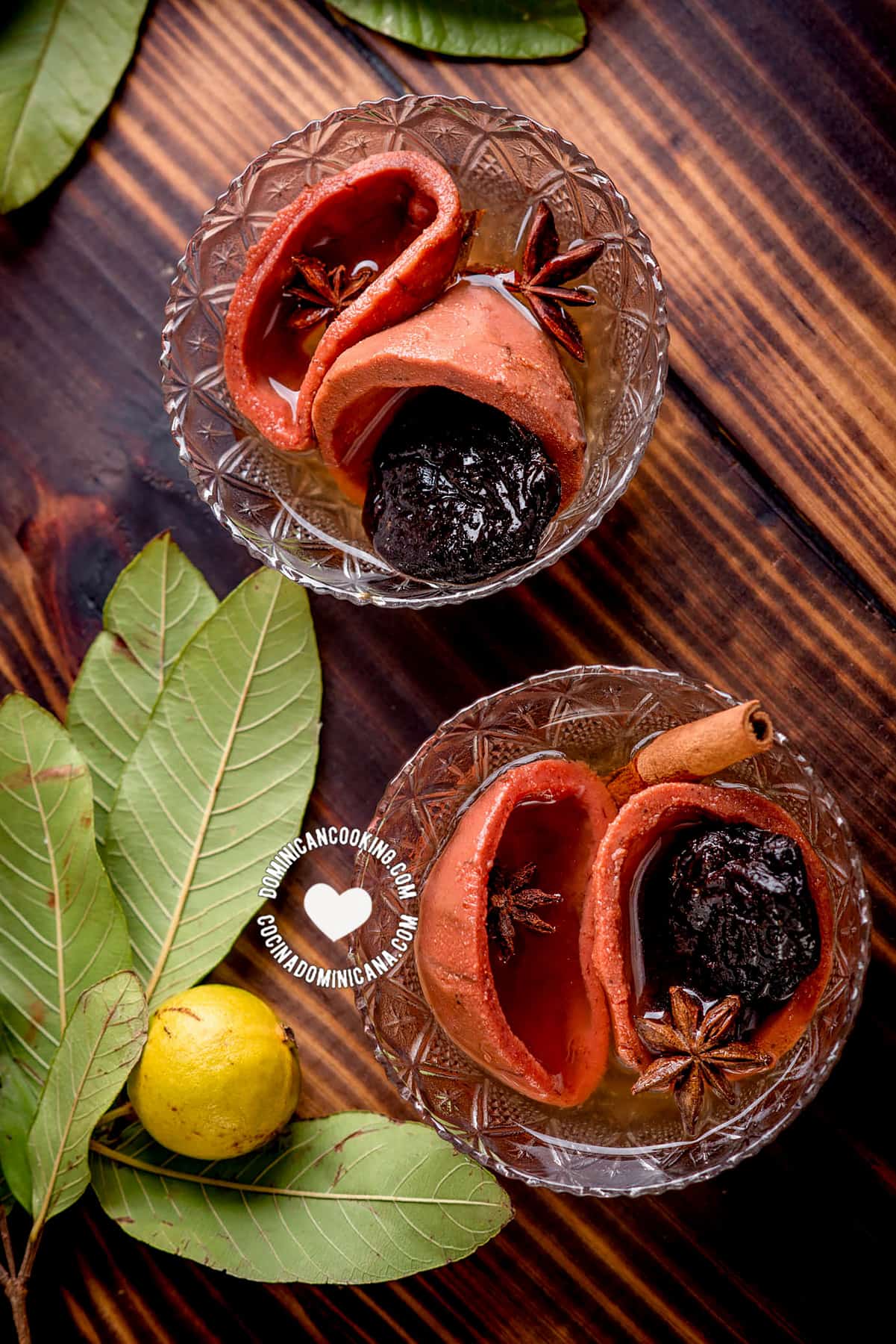 Casquitos de guayaba (guava shells in syrup)