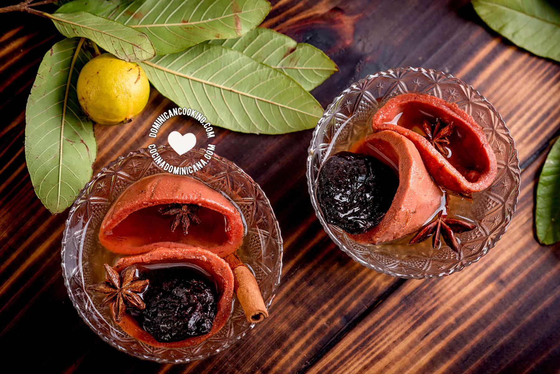 Casquitos de guayaba (guava shells in syrup)