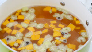 Vegetables in soup