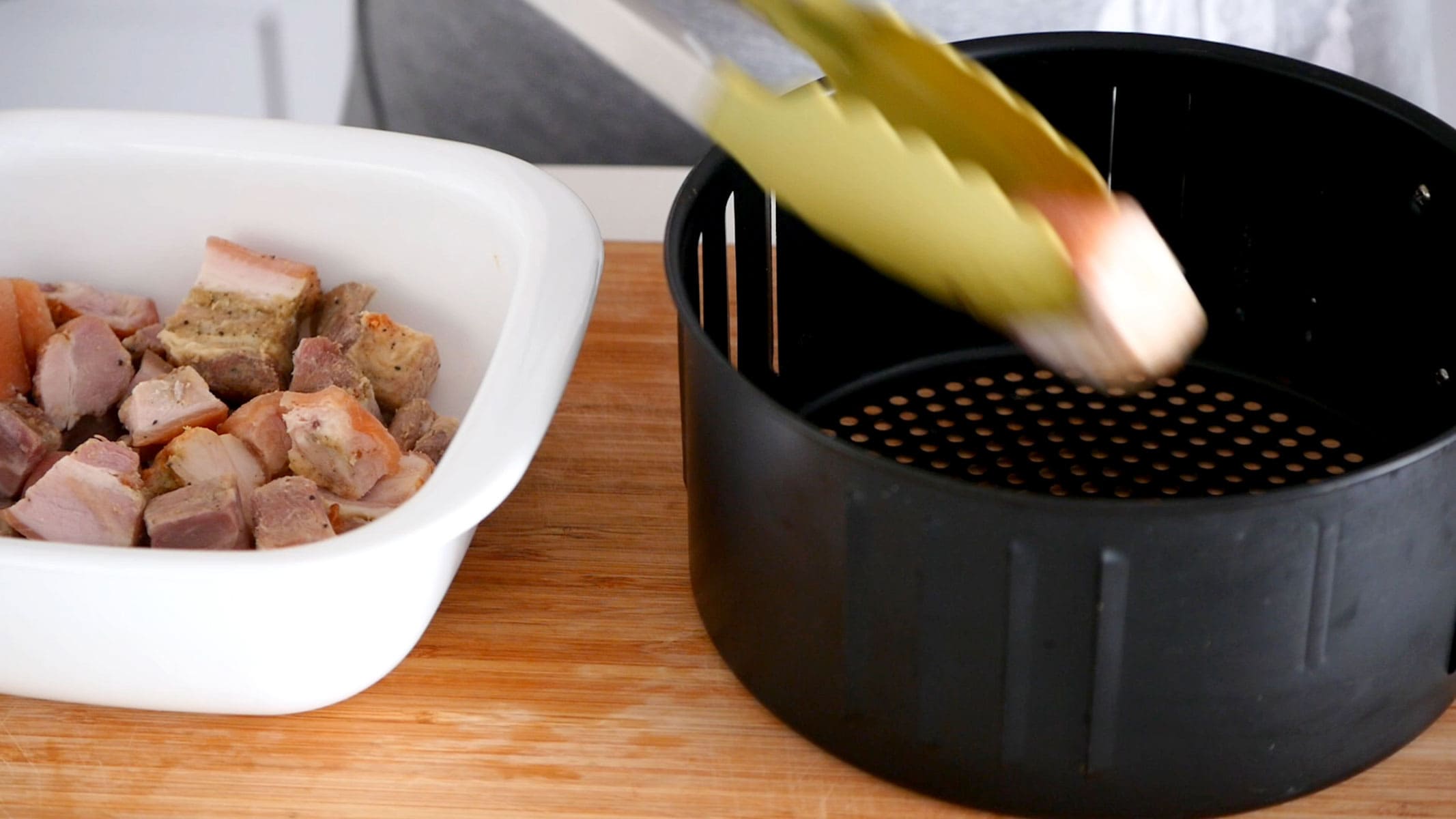 Cooking in air fryer