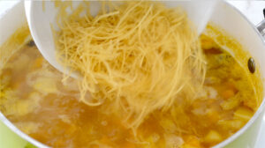 Cooking noodles