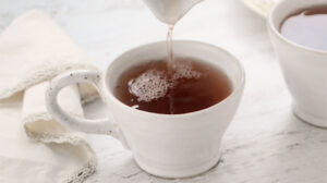 Serving ginger tea