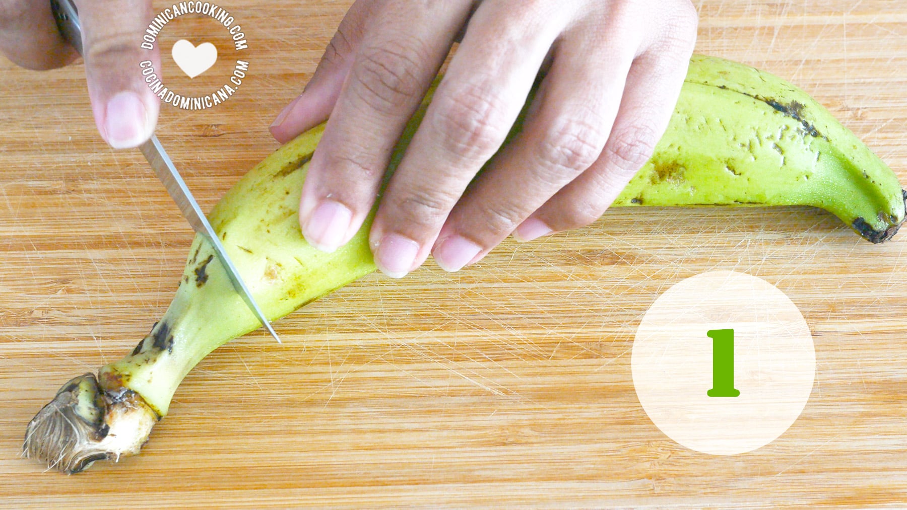 How to peel plantains