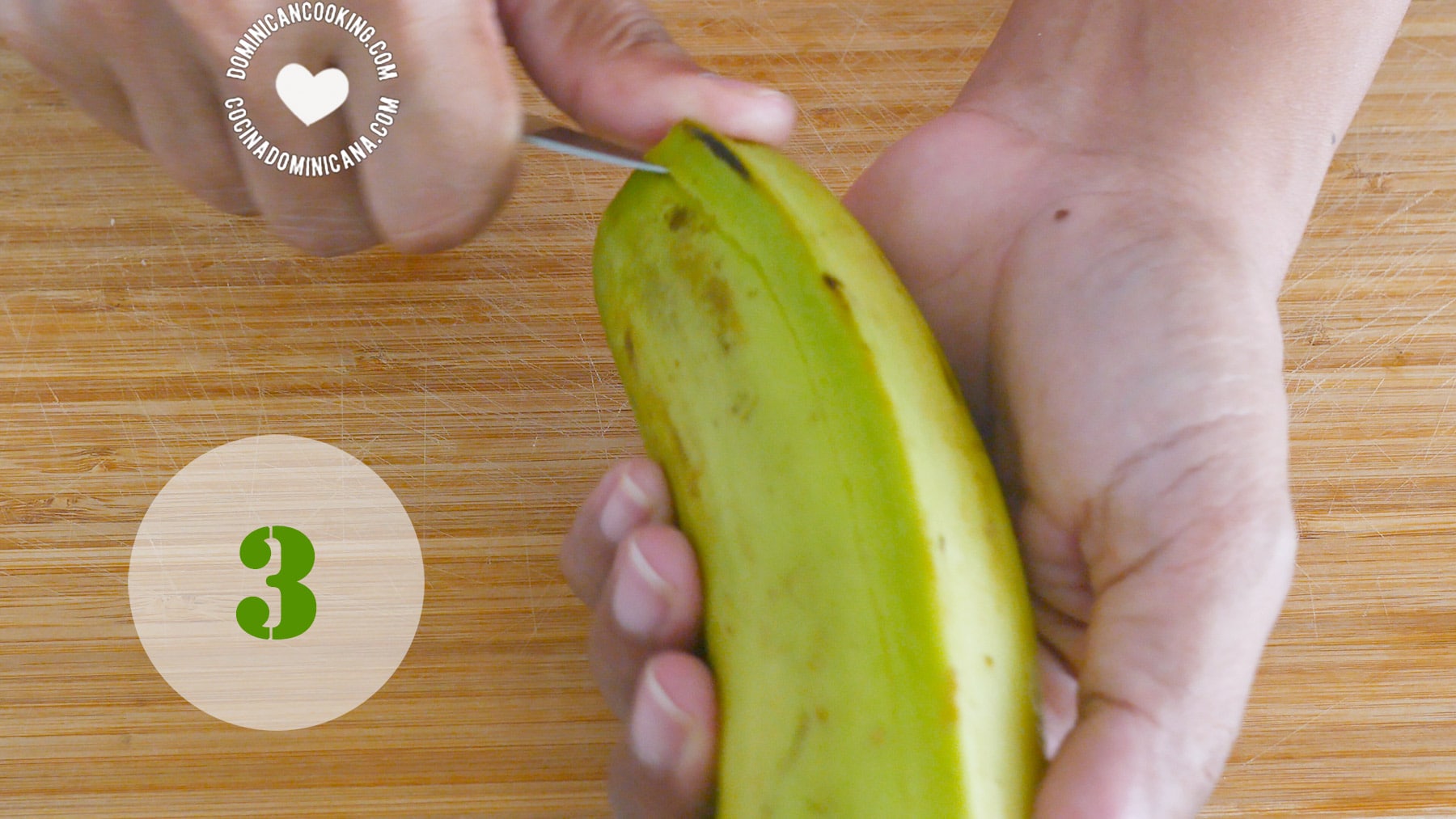 How to peel plantains