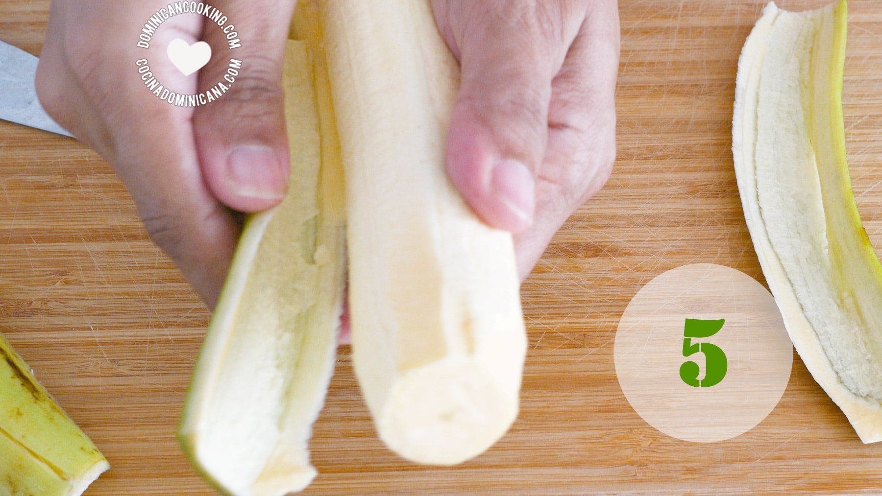 How to peel plantains