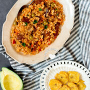 Locrio de Chicharrón de Cerdo (Rice and Pork Crackling)