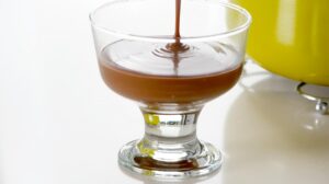 Pouring into serving cup