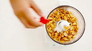 Adding pepper to peanuts