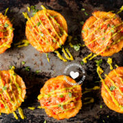 Ripe Plantain Cups w. Spicy Chicken and Avocado Mayo