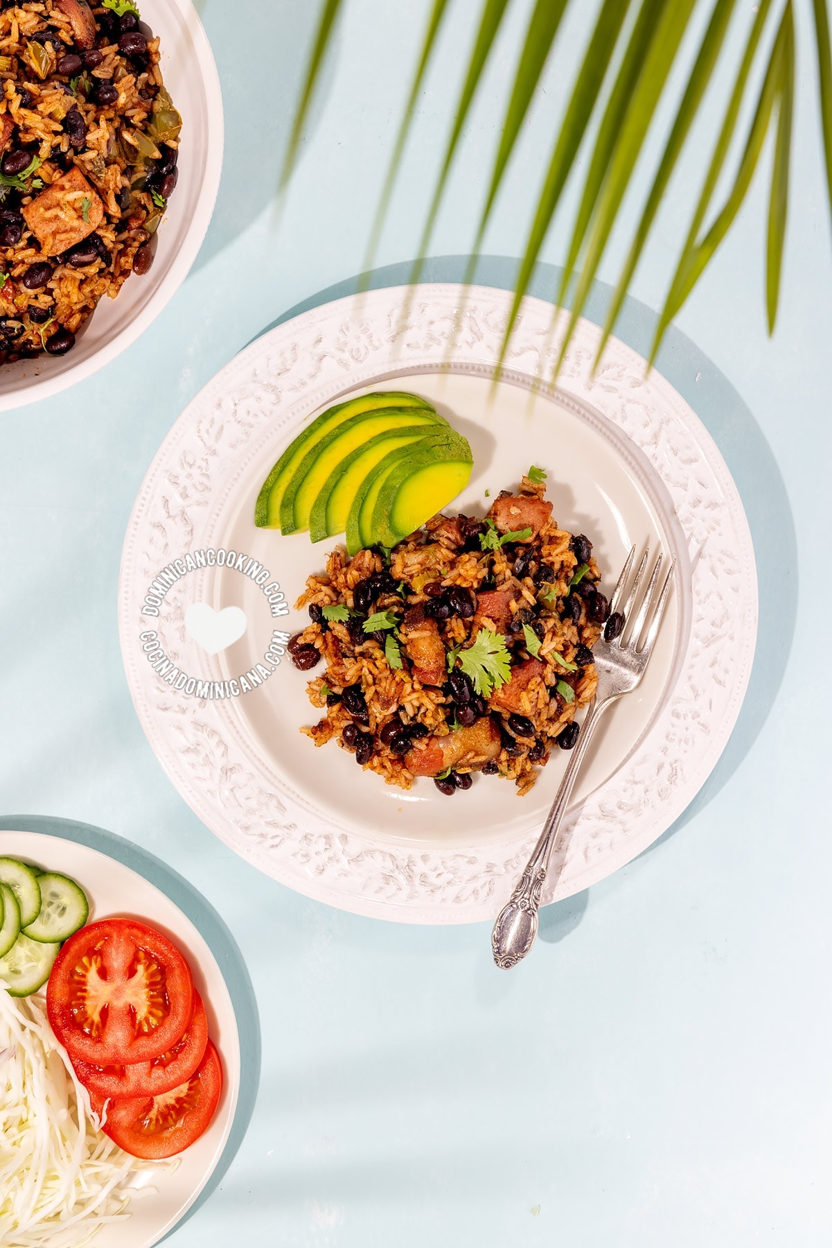 Moro-Locrio de Chuleta (Dominican Black Beans, Rice, and Pork)