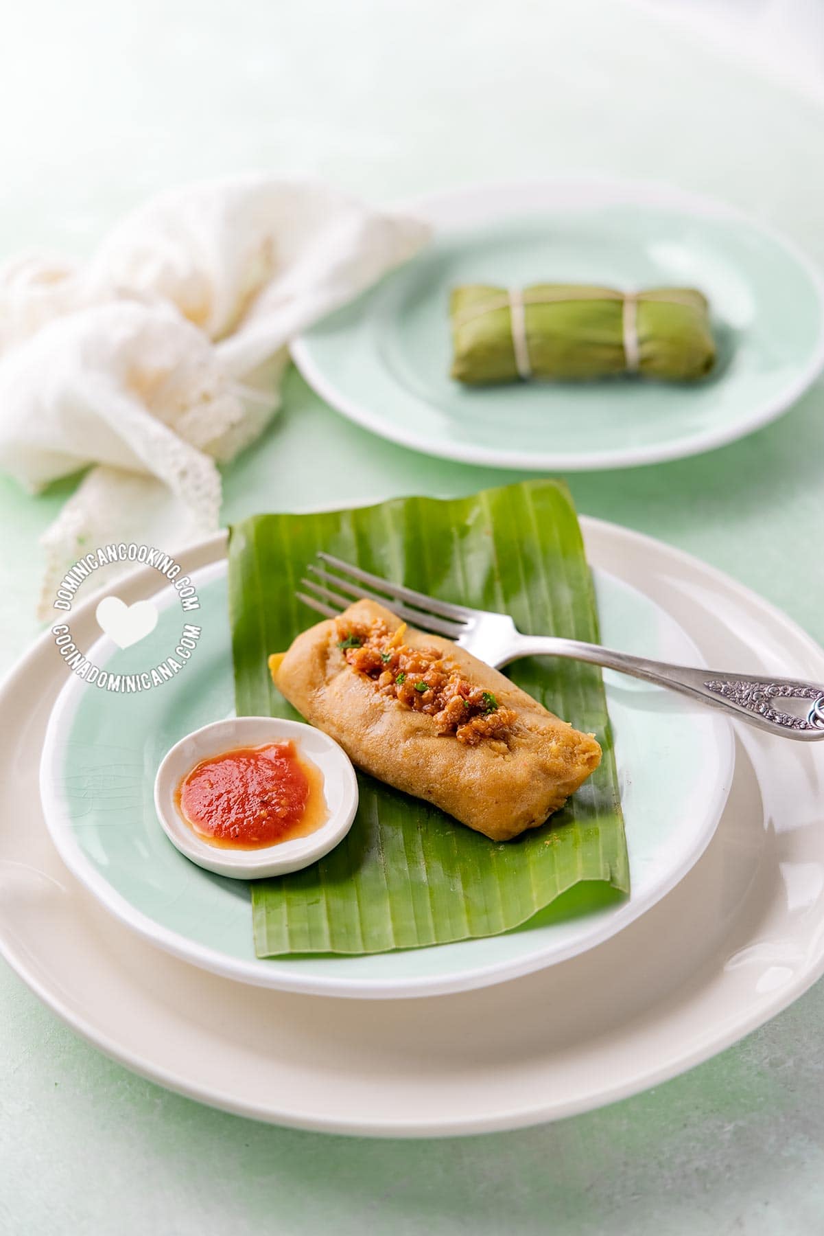 Pasteles en hojas (Dominican "tamales")